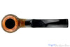 Blue Room Briars is proud to present this Jerry Crawford Pipe 3/4 Bent Sandblast Saddle Apple