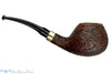 Blue Room Briars is proud to present this Doug Finlay Pipe 1/4 Bent Sandblast Tomato with Brass and Military Mount
