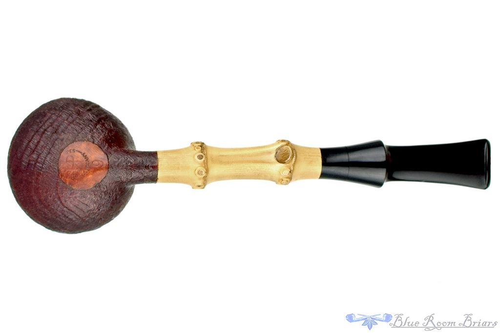 Blue Room Briars is proud to present this Dirk Heinemann Pipe Sandblast Tomato with Bamboo and Plateau