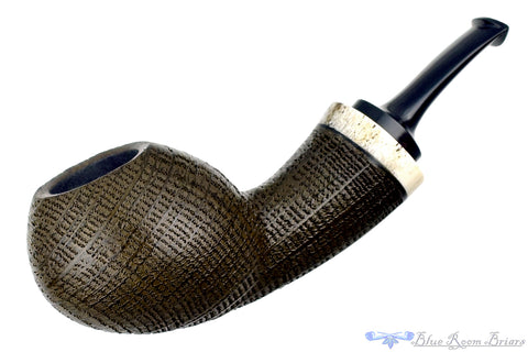 Dirk Heinemann Pipe Black Blast Cherrywood with Buddha Bamboo