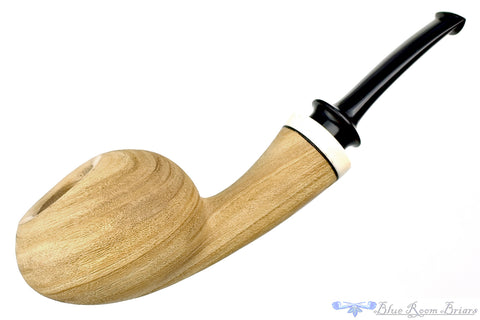 Dirk Heinemann Pipe Black Blast Cherrywood with Buddha Bamboo