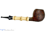 Blue Room Briars is proud to present this Steve Liskey Sandblast Apple with Bamboo Estate Pipe