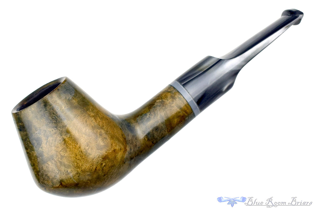 Blue Room Briars is proud to present this Ron Smith Pipe "Chris" Brandy with Autumn Camo Finish and Acrylic