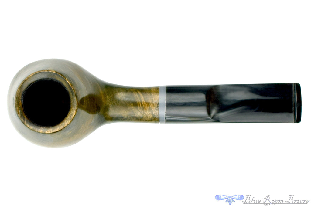 Blue Room Briars is proud to present this Ron Smith Pipe "Chris" Brandy with Autumn Camo Finish and Acrylic