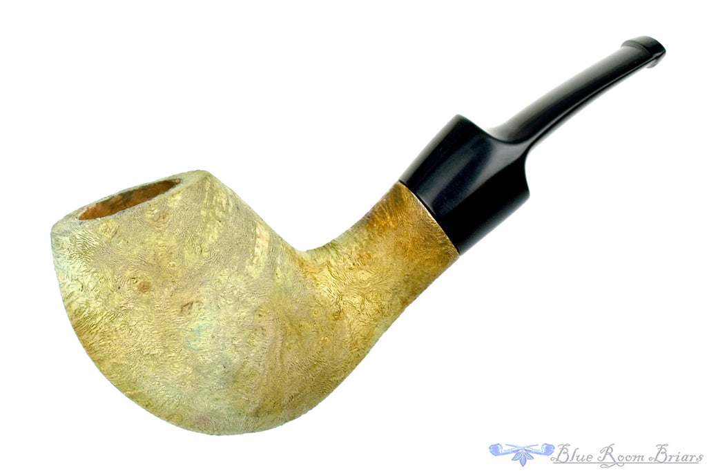 Blue Room Briars is proud to present this Ron Smith Pipe "Sam" Bent Egg with Driftwood Finish