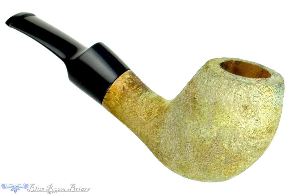 Blue Room Briars is proud to present this Ron Smith Pipe "Sam" Bent Egg with Driftwood Finish