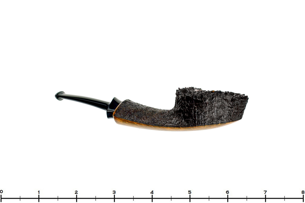 Blue Room Briars is proud to present this David Huber Pipe Sandblast Speeding Wide Shank Dublin with Plateau