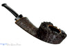 Blue Room Briars is proud to present this David Huber Pipe Sandblast Speeding Wide Shank Dublin with Plateau