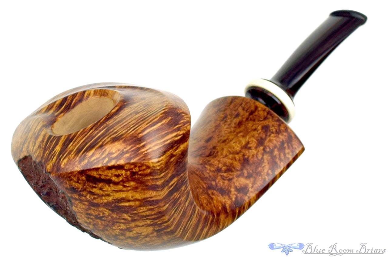 C. Kent Joyce Pipe Dancing Flame Horn with Insert and Brindle Blue