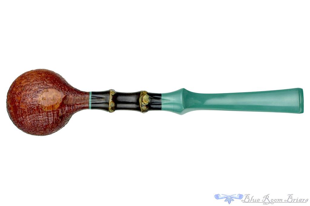 Blue Room Briars is proud to present this Joe Hinkle Pipe Sandblast Prince with Dark Bamboo