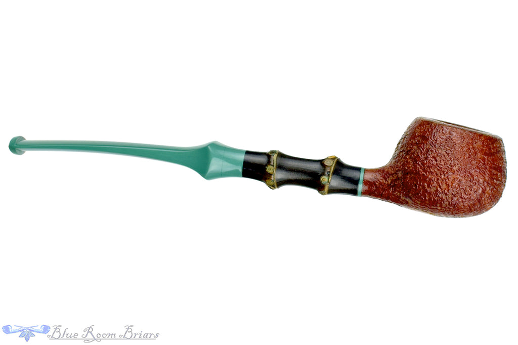 Blue Room Briars is proud to present this Joe Hinkle Pipe Sandblast Prince with Dark Bamboo