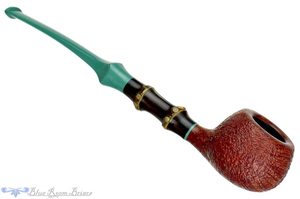 Blue Room Briars is proud to present this Joe Hinkle Pipe Sandblast Prince with Dark Bamboo