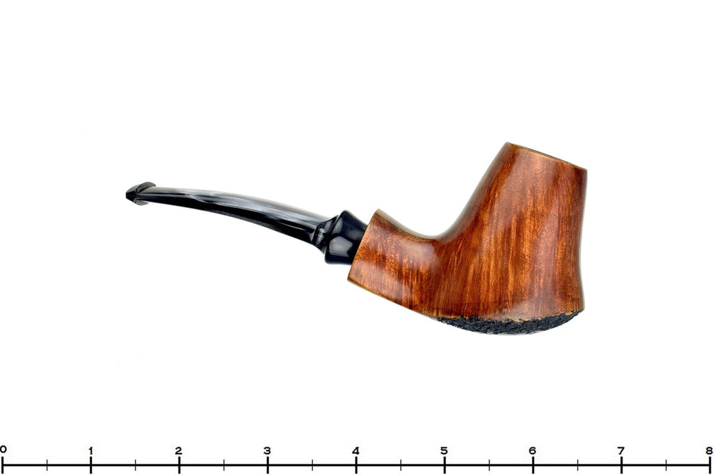 Blue Room Briars is proud to present this Ron Smith Pipe "Dylan" Bent Partial Rusticated Volcano