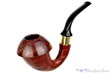Blue Room Briars is proud to present this Johny Pipes Calabah 2021 Sandblast Calabash with Brass