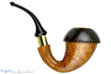 Blue Room Briars is proud to present this Johny Pipes Calabah 2021 Sandblast Calabash with Brass and Morta