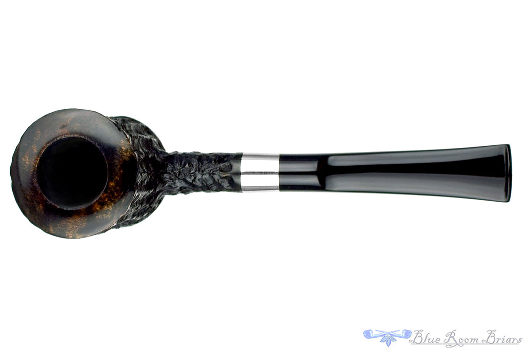 Blue Room Briars is proud to present this NomaD Pipe Rusticated Poker with Nickel