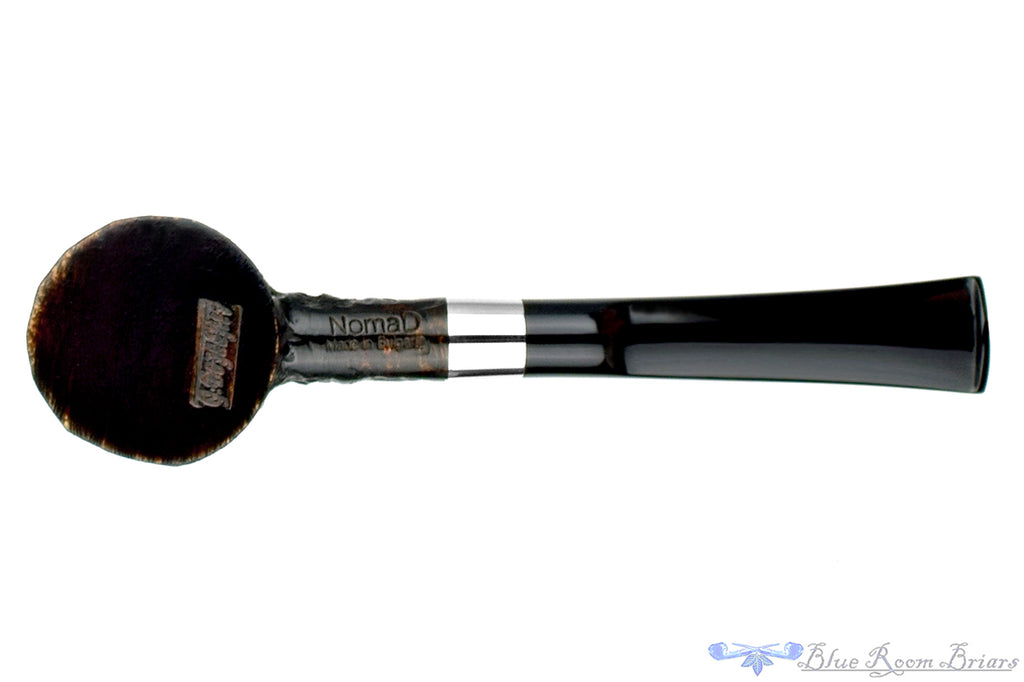 Blue Room Briars is proud to present this NomaD Pipe Rusticated Poker with Nickel