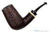 Blue Room Briars is proud to present this Bill Shalosky Pipe 533 Bent Sandblast Tall Billiard with Boxwood