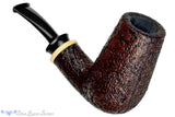 Blue Room Briars is proud to present this Bill Shalosky Pipe 533 Bent Sandblast Tall Billiard with Boxwood