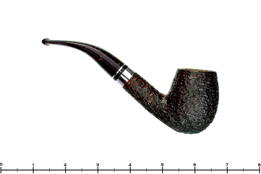Blue Room Briars is proud to present this Savinelli Bacco 670 KS Bent Rusticated Billiard (9mm Filter) with Nickel UNSMOKED Estate Pipe