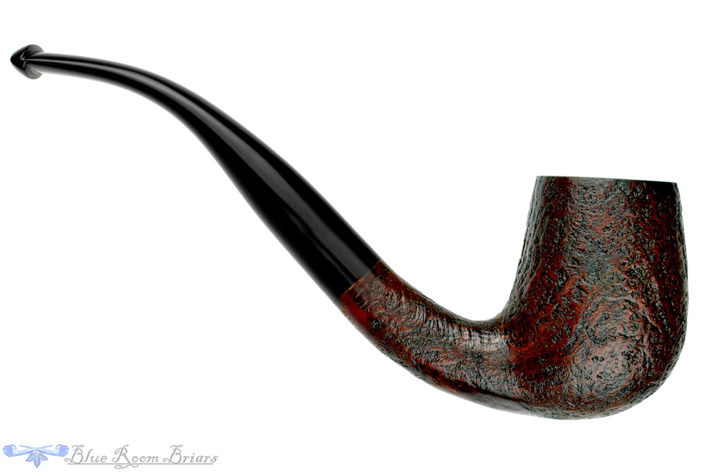 Blue Room Briars is proud to present this Merchant Service Pipe "1935" Sandblast Bent Billiard