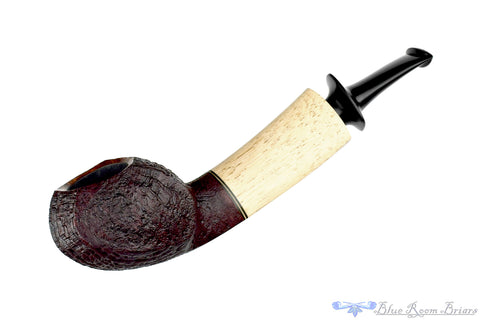Dirk Heinemann Pipe Black Blast Cherrywood with Buddha Bamboo