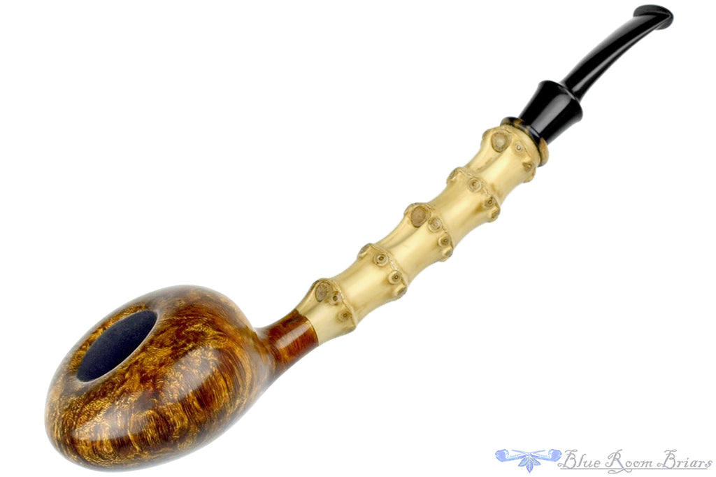 Blue Room Briars is proud to present this Todd Johnson Pipe Bamboo Shank Tomato with Bocote