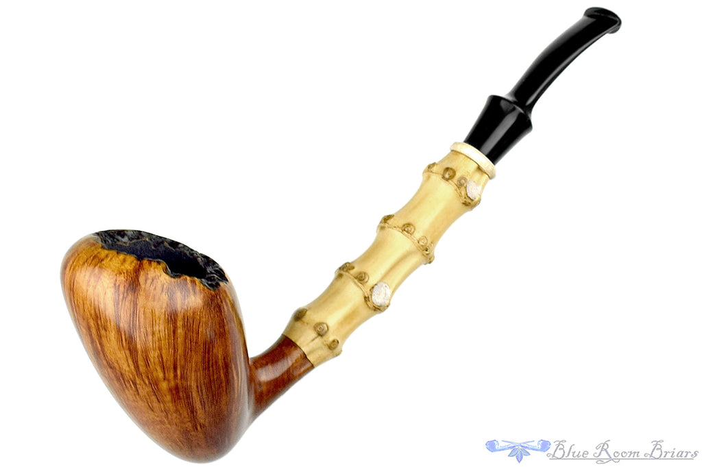 Blue Room Briars is proud to present this Todd Johnson Pipe Bent Sixten-Style Acorn with Bamboo and Ivorite