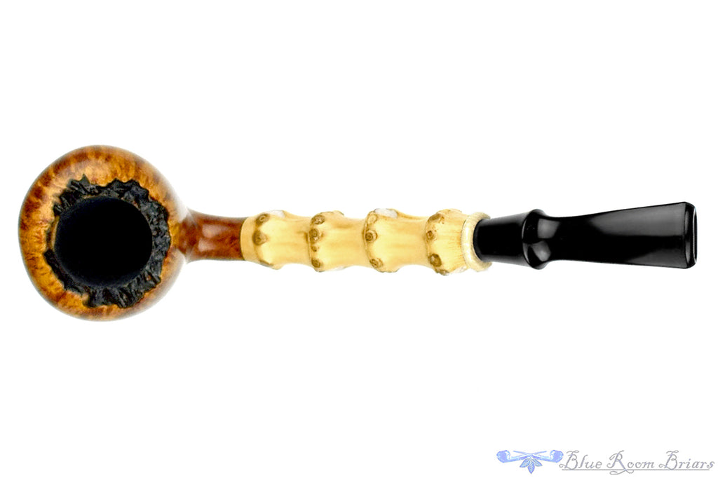 Blue Room Briars is proud to present this Todd Johnson Pipe Bent Sixten-Style Acorn with Bamboo and Ivorite