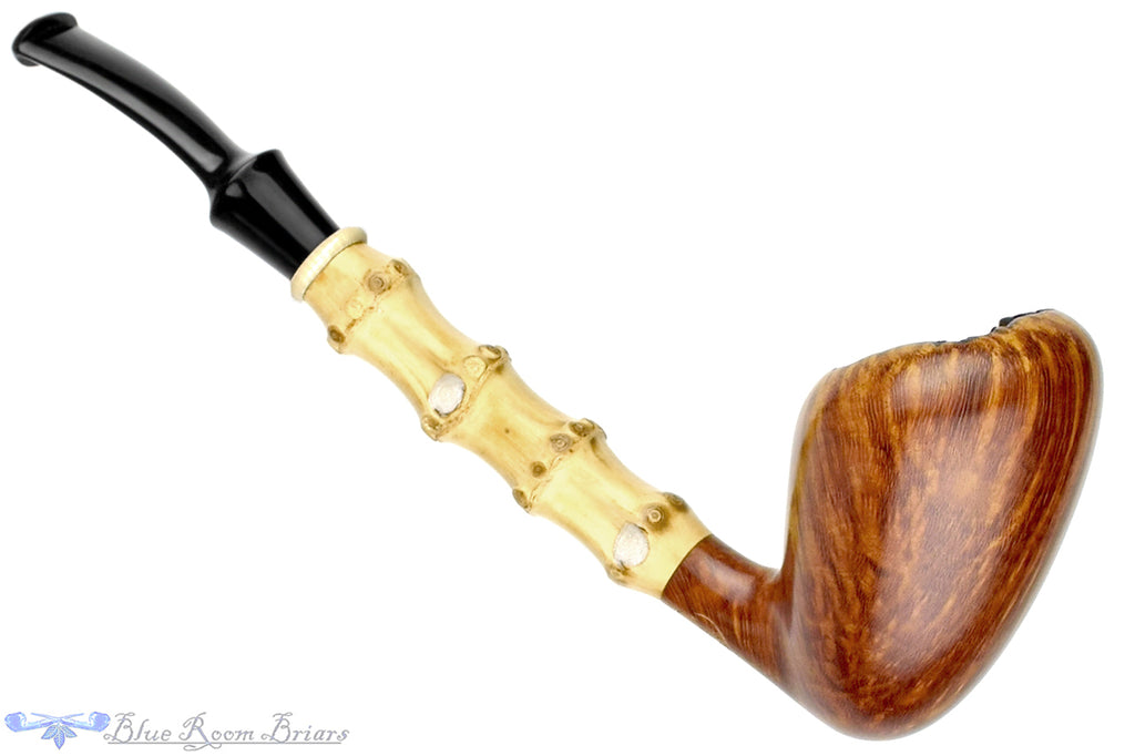 Blue Room Briars is proud to present this Todd Johnson Pipe Bent Sixten-Style Acorn with Bamboo and Ivorite