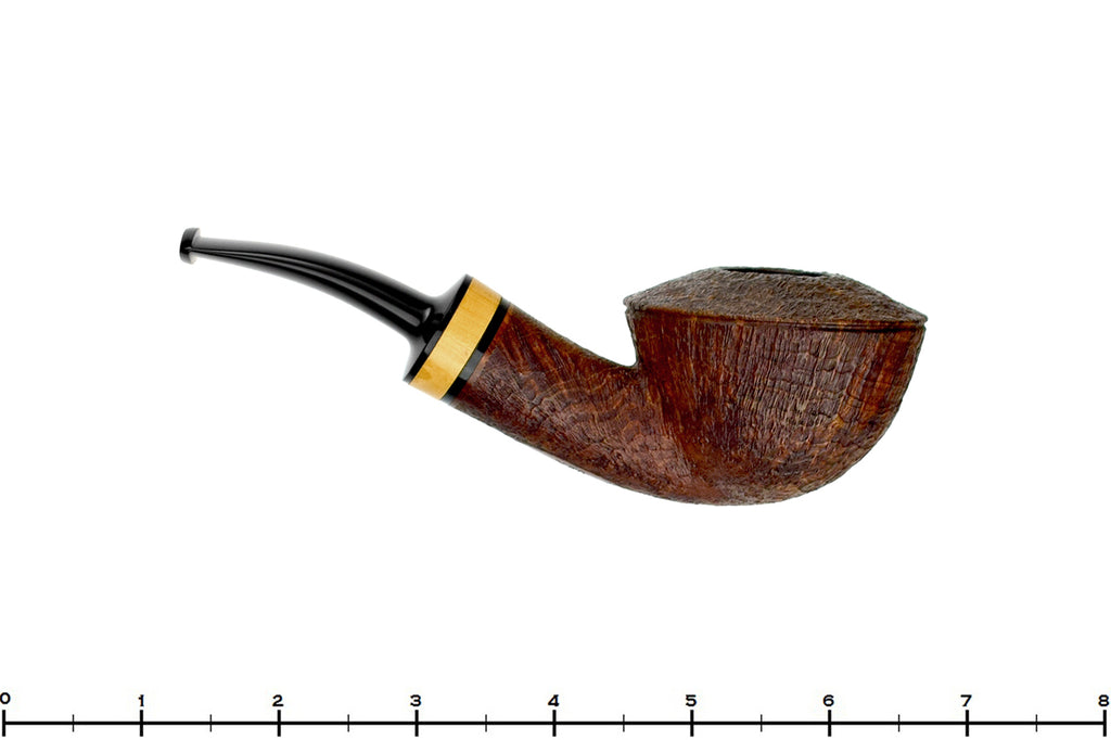 Blue Room Briars is proud to present this Don Marshall Bent Sandblast Bullmoose with Boxwood Estate Pipe