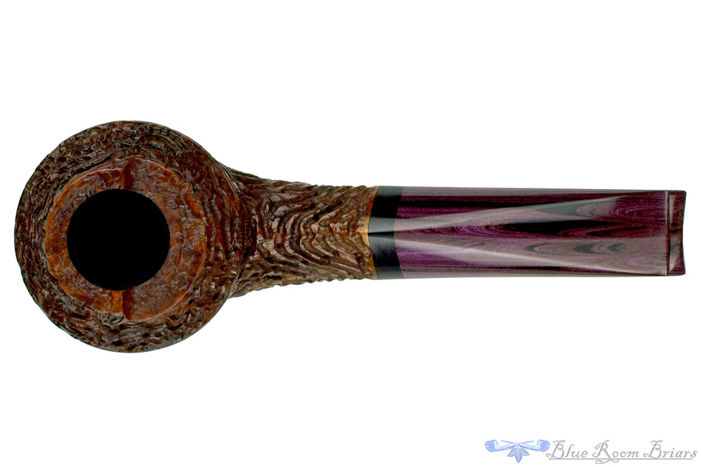 Blue Room Briars is proud to present this Andrea Gigliucci Bent Carved Windscreen Bulldog (2020 Make) with Ebony and Brindle Estate Pipe