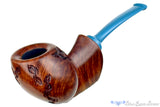 Blue Room Briars is proud to present this C Kent Joyce Pipe Spot Carved Egg with Plateau
