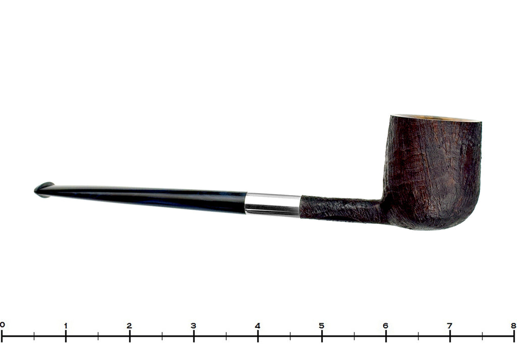 Blue Room Briars is proud to present this Scottie Piersel Pipe "Scottie" Sandblast Pot with Silver and Brindle