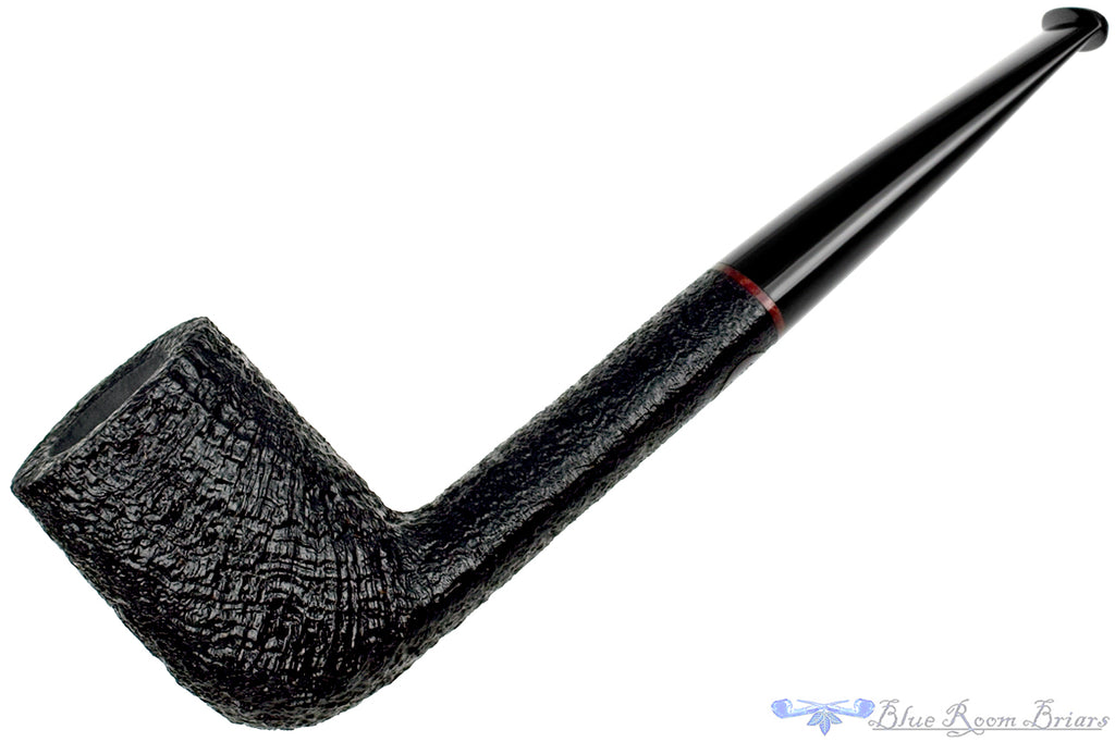 Blue Room Briars is proud to present this Bill Shalosky Pipe 537 Large Black Blast Oval Shank Billiard