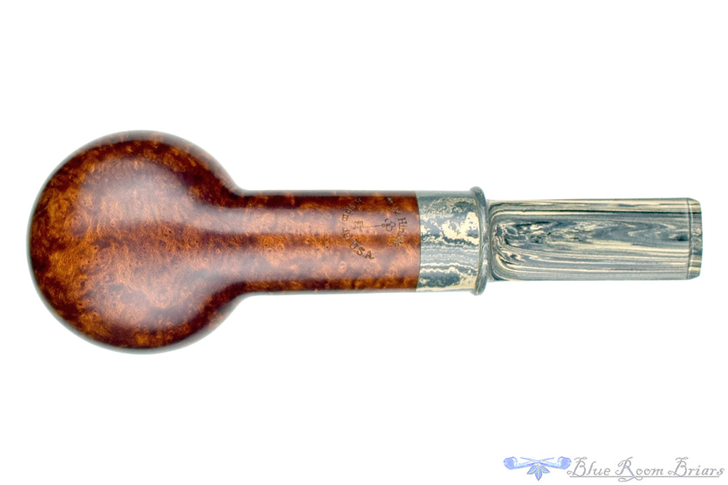 Blue Room Briars is proud to present this Joe Hinkle Pipe Apple with Brindle