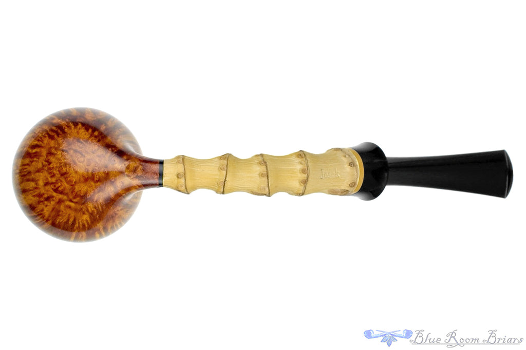 Blue Room Briars is proud to present this Jesek Pipe by Martin Paljesek Bent Bulb with Bamboo