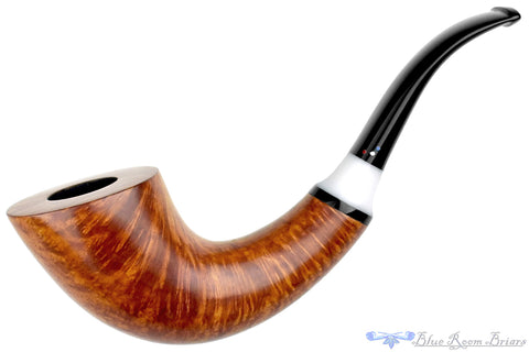 Dr. Bob Pipe Rusticated Hawkbill with Redwood Burl and Acrylic Insert