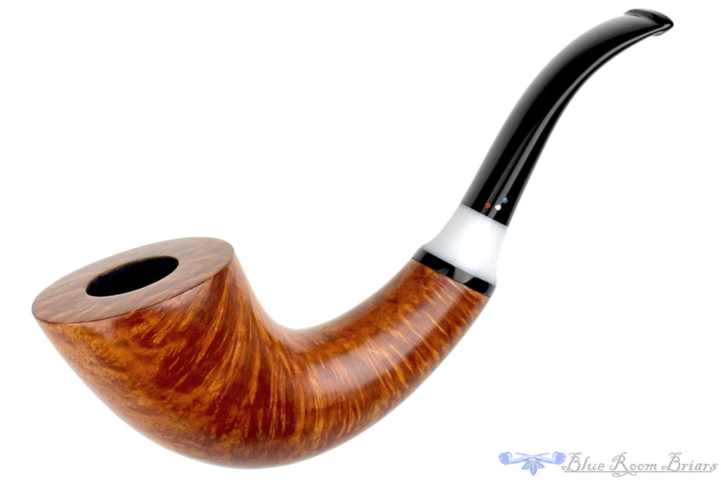 Blue Room Briars is proud to present this Dr. Bob Pipe (H) Large Horn with Acrylic