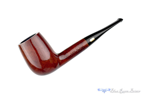 Bari Select Natural Old Briar 964 Chimney Stack Estate Pipe with Brass Repair Band