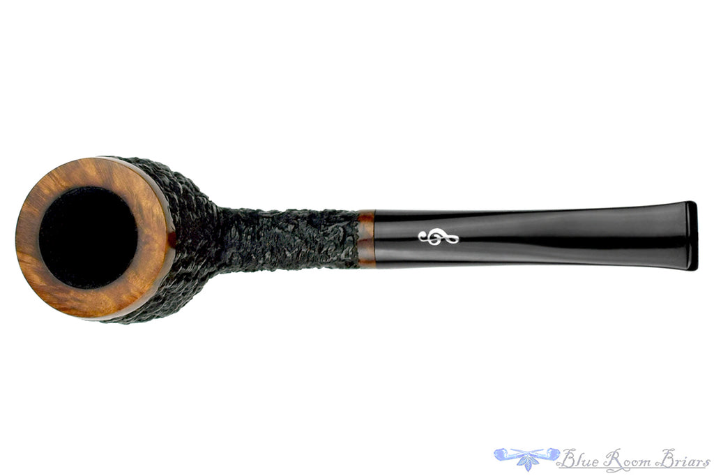 Blue Room Briars is proud to present this Don Carlos One Note Rusticated Billiard Sitter Estate Pipe