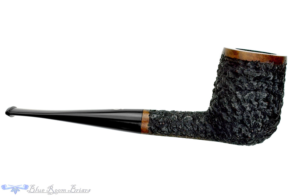 Blue Room Briars is proud to present this Don Carlos One Note Rusticated Billiard Sitter Estate Pipe