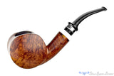 Blue Room Briars is proud to present this Roland Kirsch Bent Partial Rusticated Blowfish with Silver and Acrylic Estate Pipe