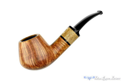 Charl Goussard Pipe Black Blast Apple with Warthog Tusk