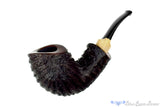 Blue Room Briars is proud to present this Jared Coles Pipe Bent Carved Brandy with Citrus Wood