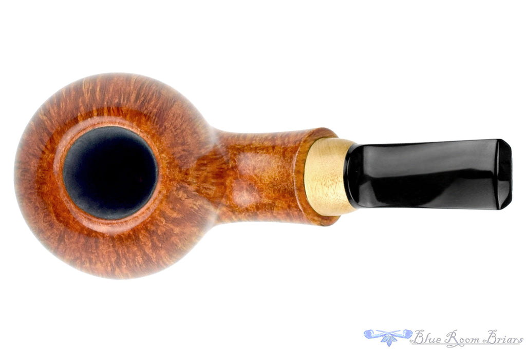 Blue Room Briars is proud to present this Jared Coles Pipe Bent Apple with Citrus Wood and 23K Gold Leaf