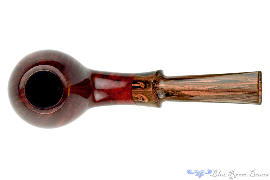 Blue Room Briars is proud to present this George Boyadjiev Pipe Bent Apple with Brindle