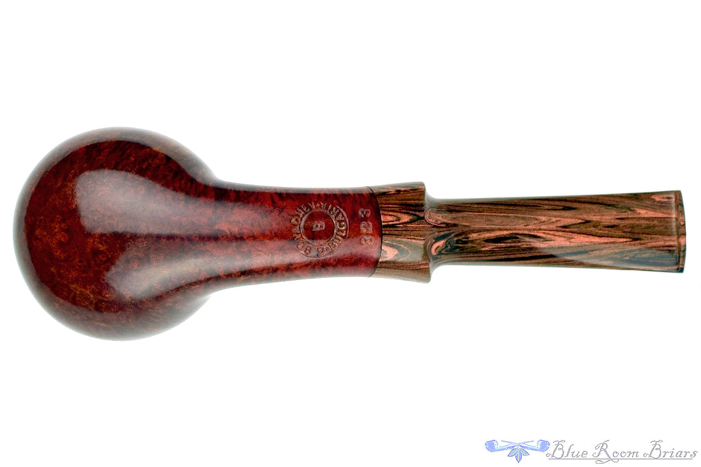 Blue Room Briars is proud to present this George Boyadjiev Pipe Bent Apple with Brindle