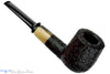 Blue Room Briars is proud to present this Trey Rice Pipe Black Blast Crown Saddle Billiard with Buffalo Horn