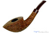 Blue Room Briars is proud to present this Andrea Gigliucci Pipe Bent Carved Tan Boat with Brindle